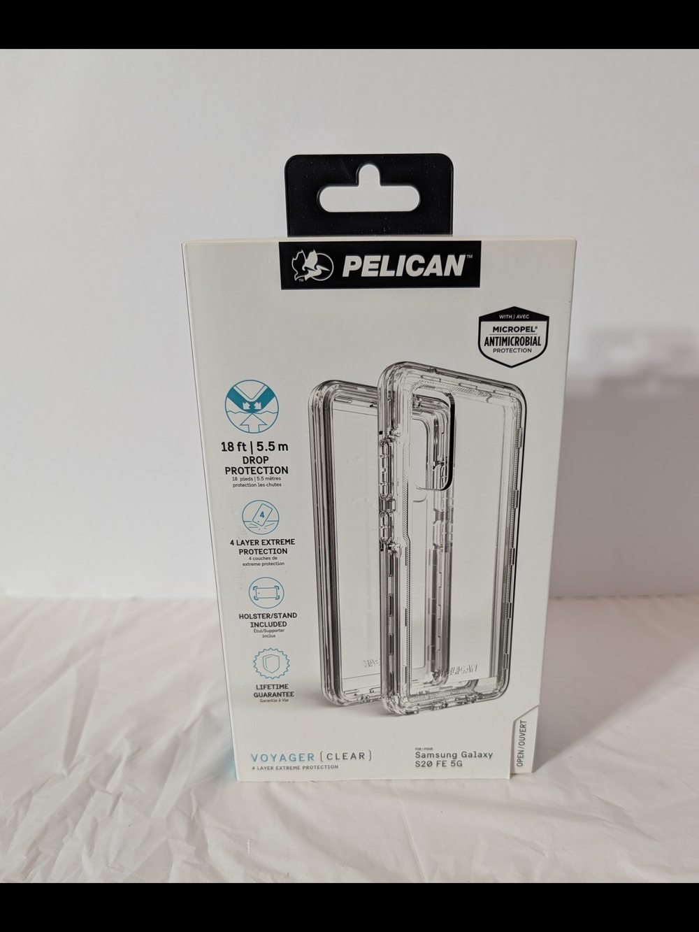 NIB Pelican Voyager Clear Protective Case for Samsung Galaxy S20 FE 5G